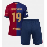 Dres Barcelona Lamine Yamal #19 Domaci za djecu 2024-25 Kratak Rukav (+ kratke hlače)